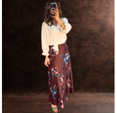 Ensemble haut et jupe pour femme