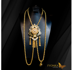 Krafache boulahya en bronze - plaqué or