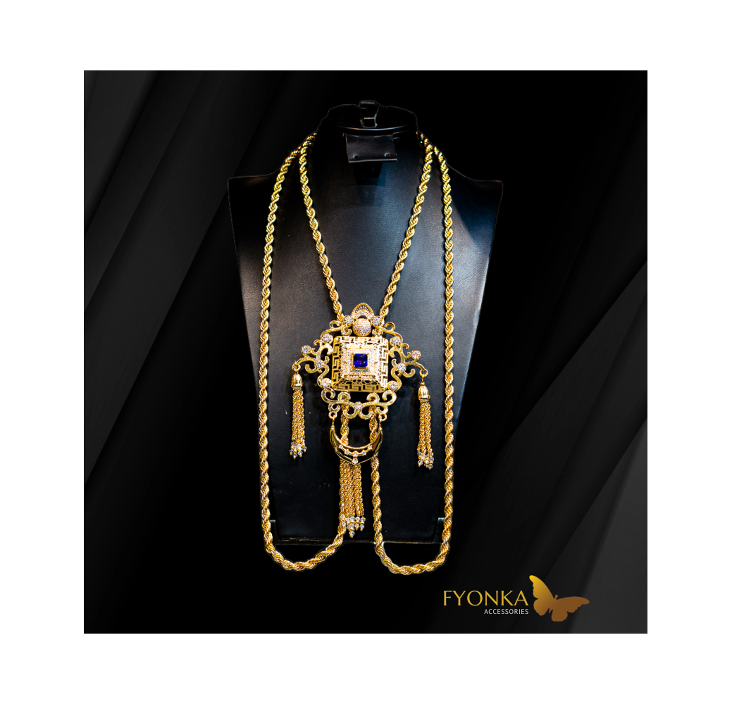 Krafache boulahya en bronze - plaqué or