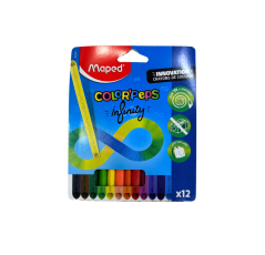 Crayons de couleur Color’Peps Infinity 12 – Maped