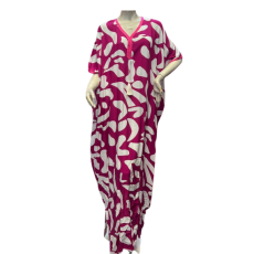 Robe Jebba á motifs Rose et blanc