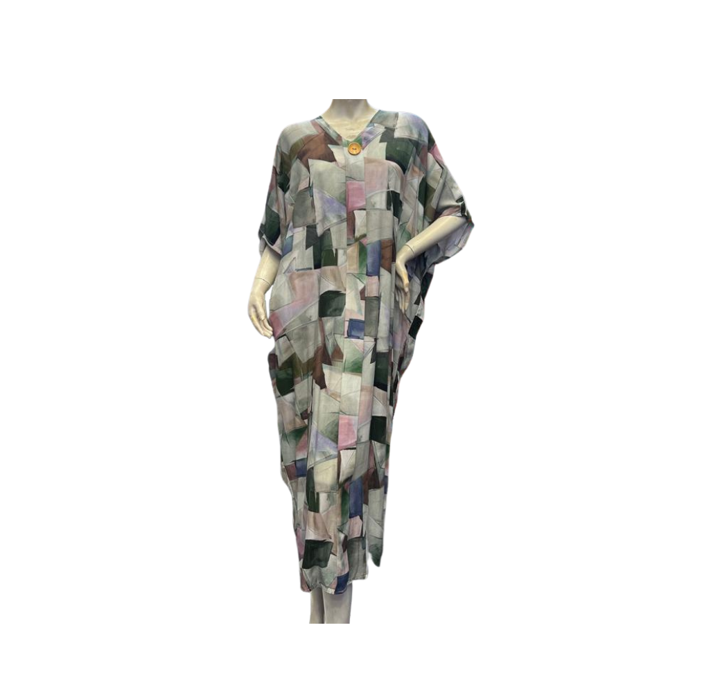 Robe colorée à motifs