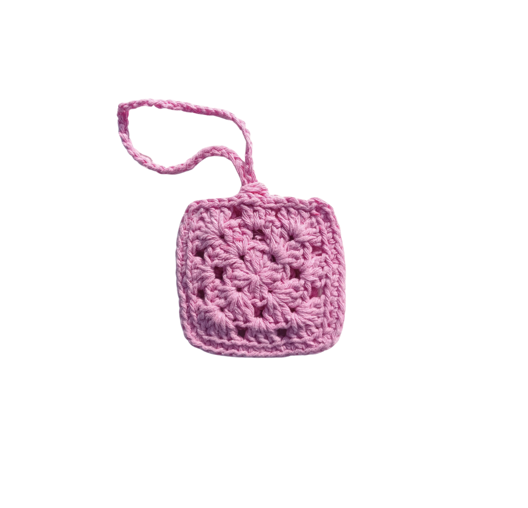 Mini pochette crochetée à la main
