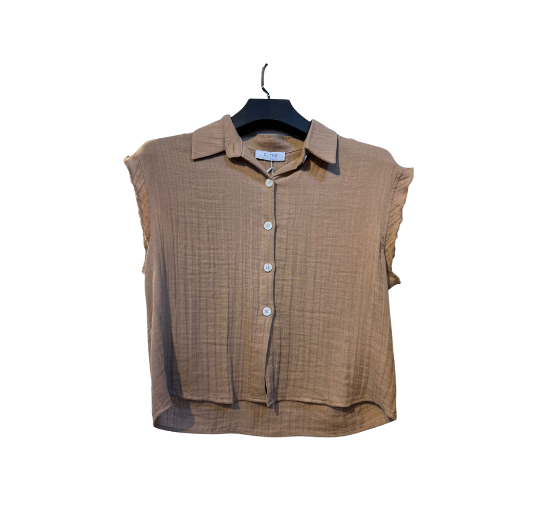 Ensemble 2 PIÈCES en Lin - marron