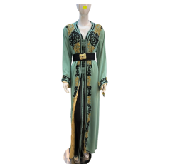 Caftan marocain deux pièces, doublé