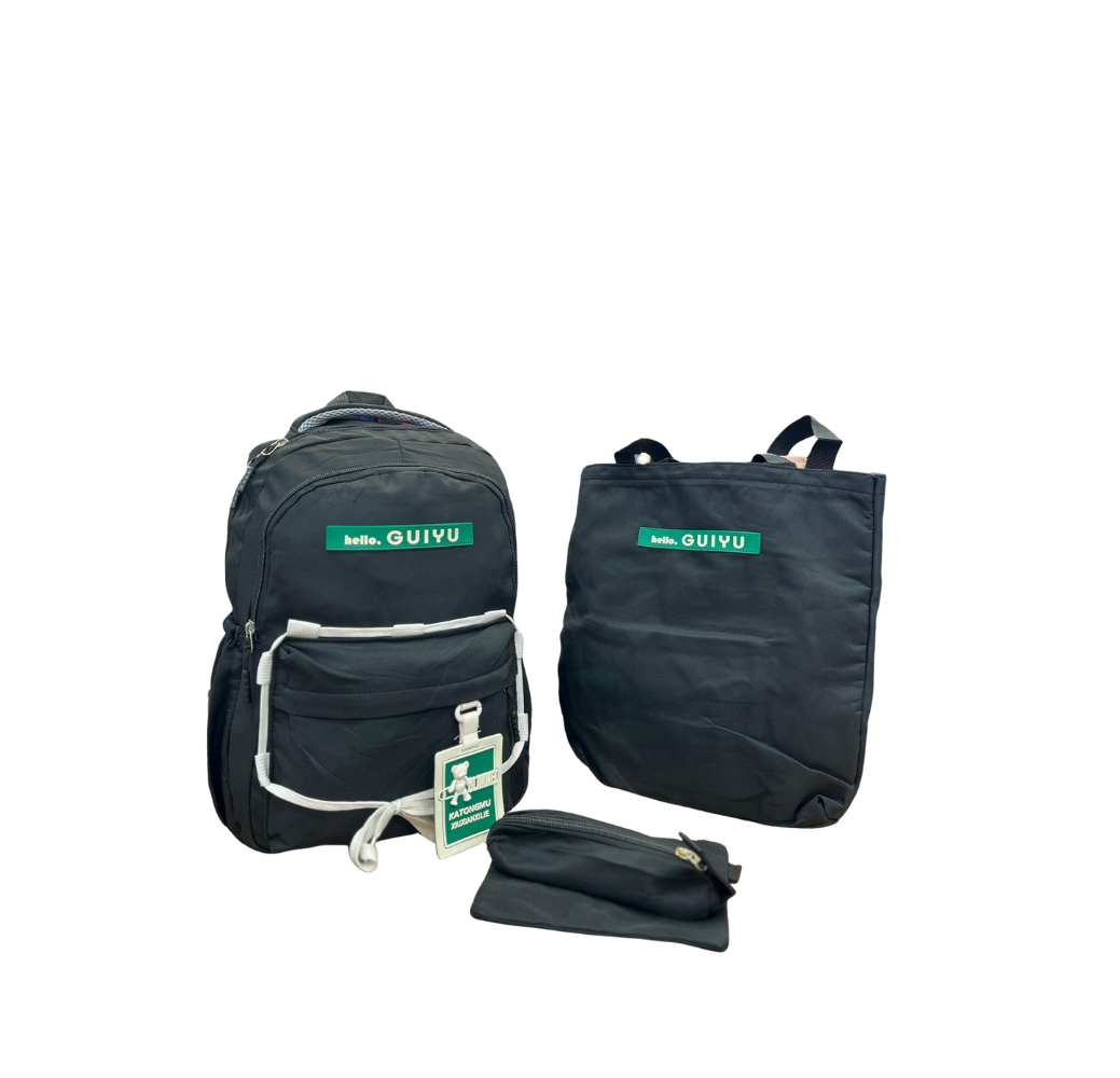 Ensemble sac à dos avec trousse et petit sac à main