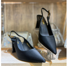 Escarpins noir - talon carré