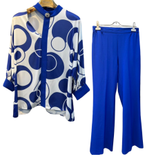 Ensemble femme à motifs bleu