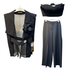 Costume femme classique noir ( 3 PIÈCES) 