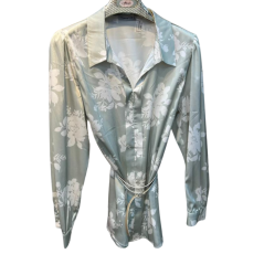 Chemise femme à motifs vert