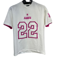 T-shirt Amiri tendance (rose / blanc)