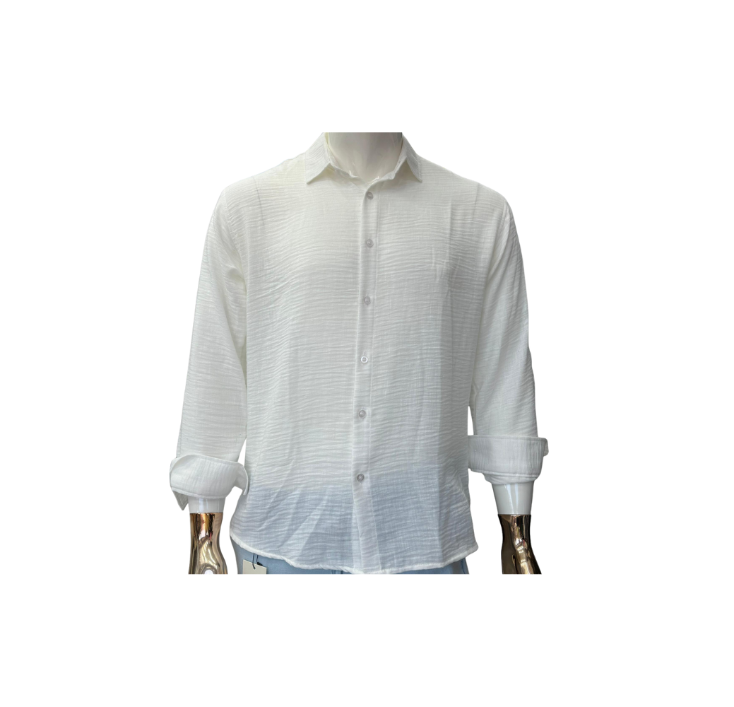 Chemise en lin blanche