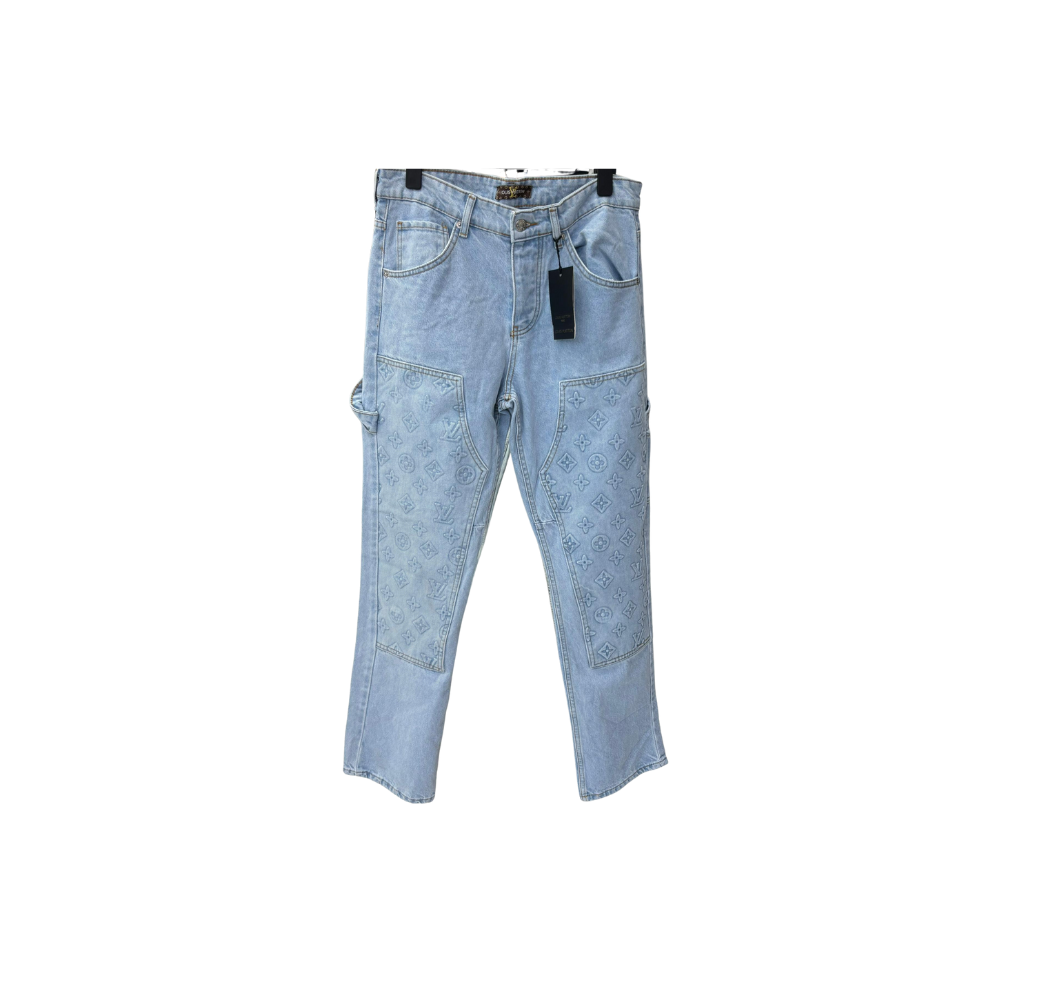Pantalon en jean LV bleu ciel