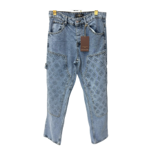 Pantalon en jean LV bleu matte