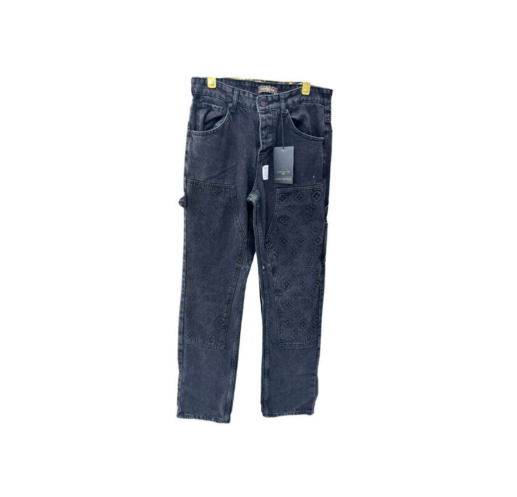 Pantalon en jean LV gris matte