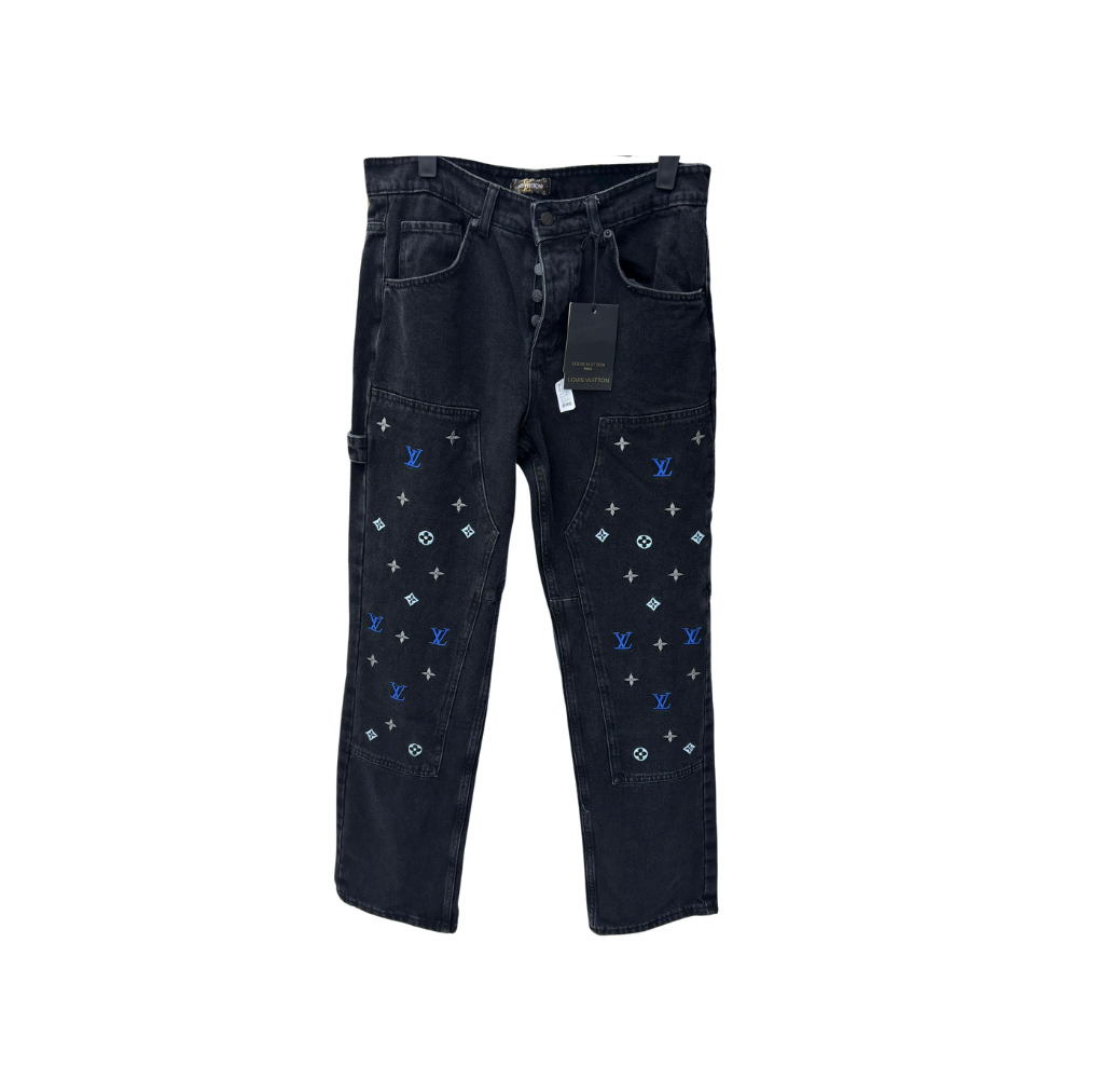 Pantalon en jean LV gris foncé