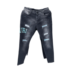 Pantalon en jean Amiri déchiré gris