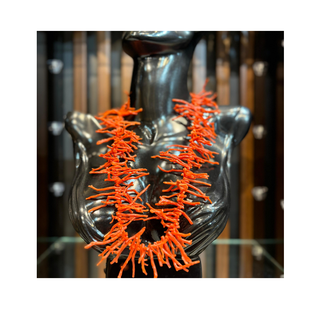 Parure moderne en corail naturel