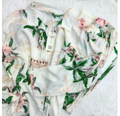 Pyjama deux pièces léger rose