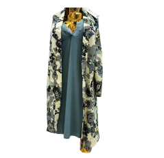 Nuisette d’allaitement deux pièces robe et kimono bleu – Penye Mode (Rêve d’Elle)