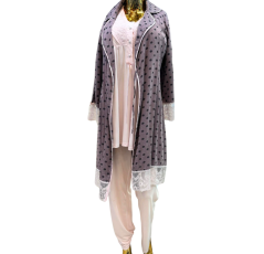  Nuisette d’allaitement trois pièces rose