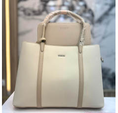 Sac à main femme beige avec pochette