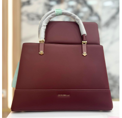 Sac à main femme grenat avec pochette