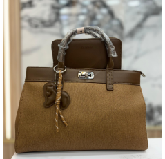 Sac à main femme marron avec pochette