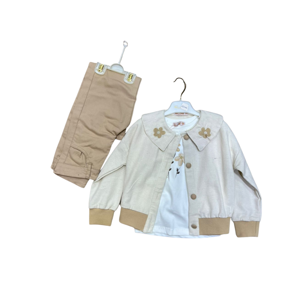 Ensemble complet : veste, haut et pantalon