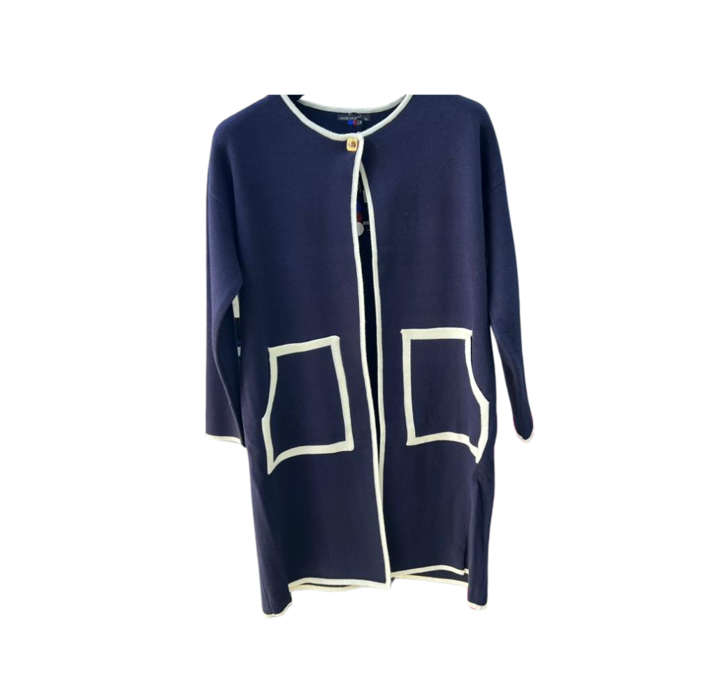 Gilet Hiver Élégant bleu nuit 