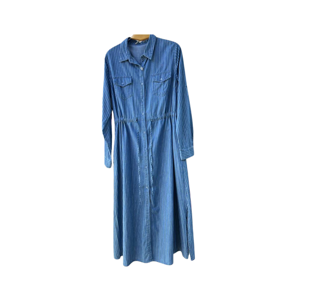 Robe en jean hiver 