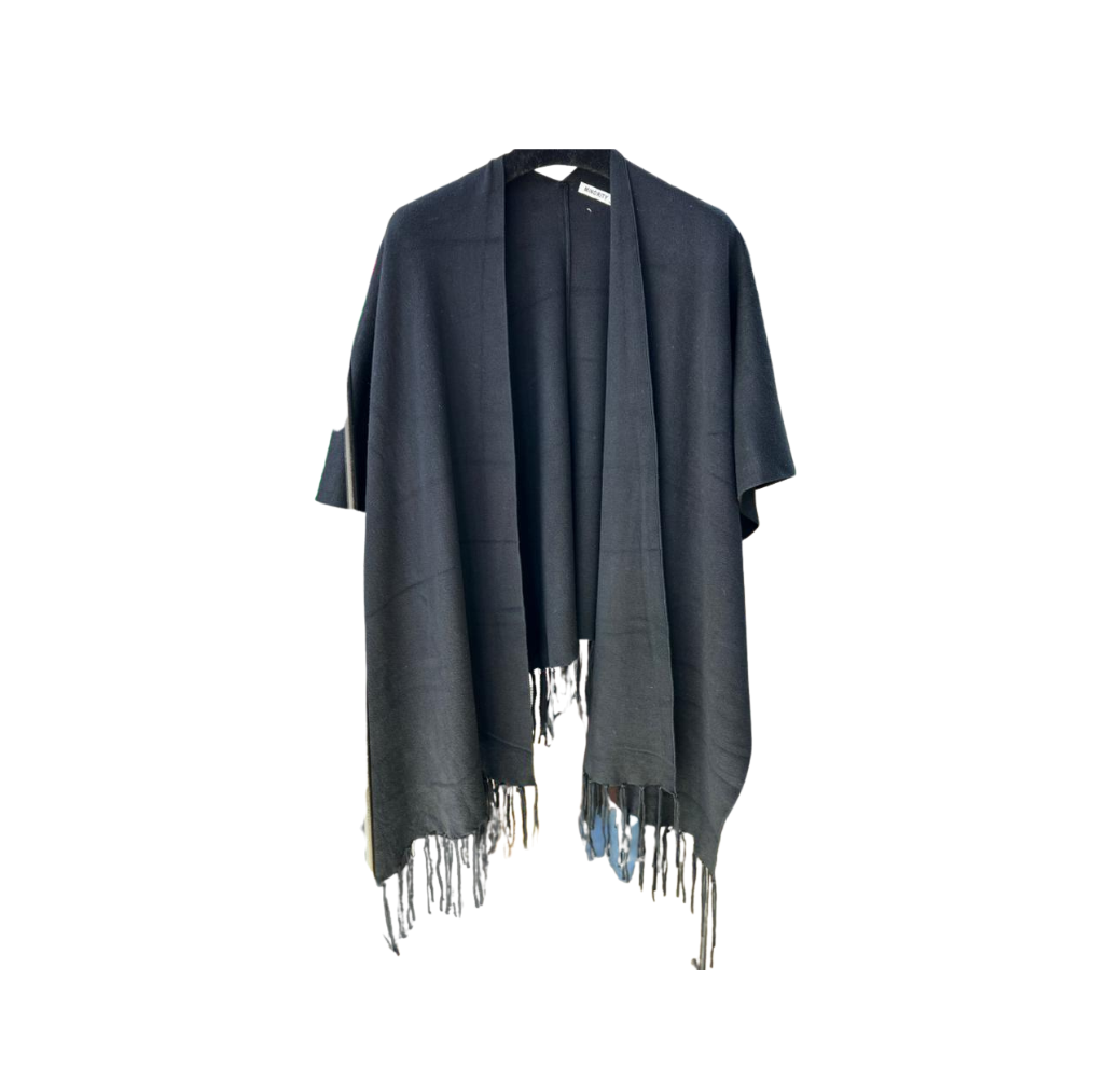 Capes Hiver Chic Noire 