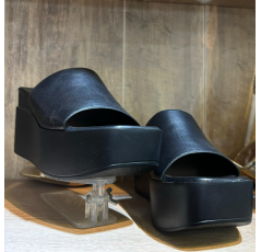 Mules à plateforme noir femmes – Les Jolies Shoes