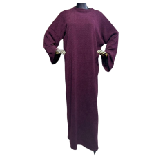 Robe longue tressée grenat femme – Boutique Bahdja