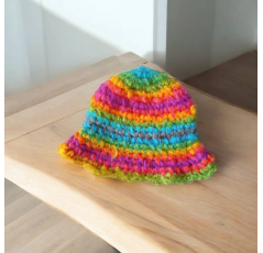 Bob en Laine Crocheté Multi-Couleurs – Atelier Amira