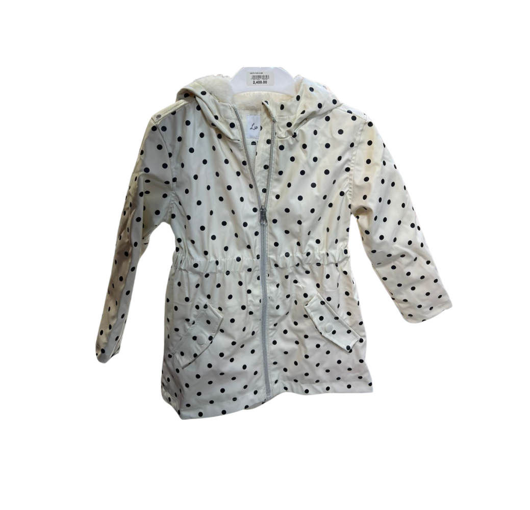 Veste caqui blanche pour fille 