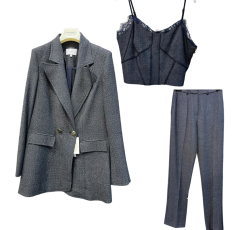 Ensemble classique gris 3 pièces