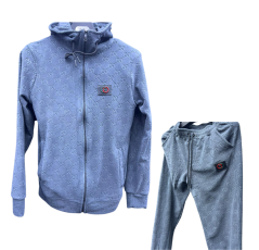 Ensemble veste et pantalon gris bleuté Gucci