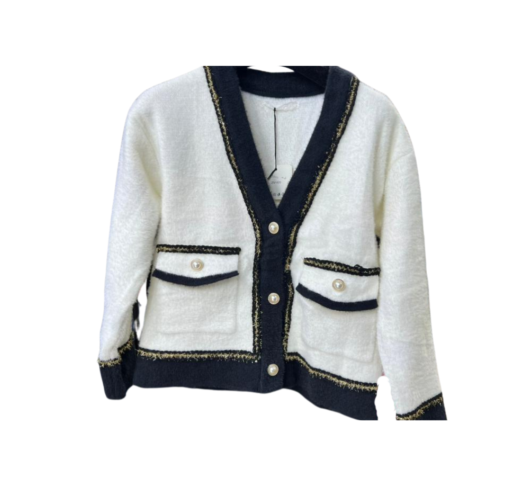 Gilet-haut  noir et blanc