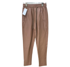Pantalon Cuir Marron